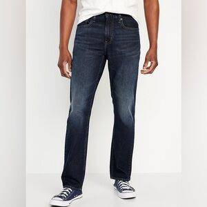 Old Navy men’s jeans 30”x32”, stretch straight, dark wash men’s